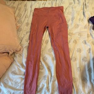 gorgeous pink fast and free leggings